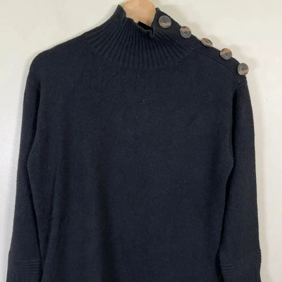 By Anthropologie Margarita Button  Collar Mock Neck Sweater - Picture 4 of 15